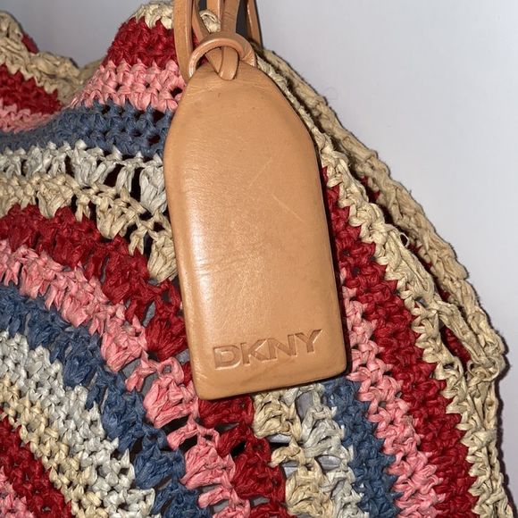 DKNY Circle Woven Boho Style Shoulder Bag - Picture 8 of 13